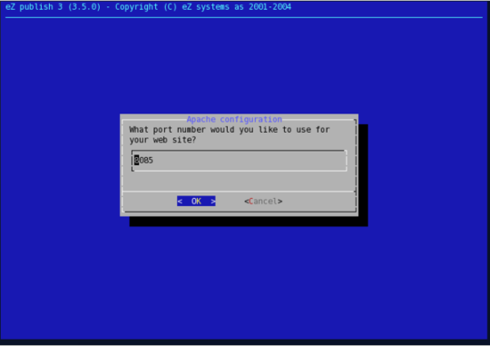 Linux installer - step 5