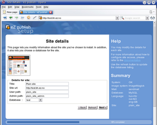Setup wizard - step 9