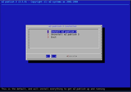 Linux installer - step 1