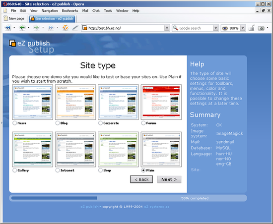 Setup wizard: step 7