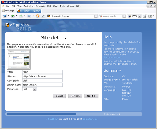 Setup wizard: step 10
