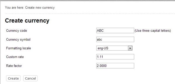 Currency Properties