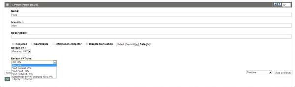 Default VAT Type