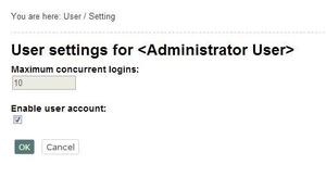 User Account Settings