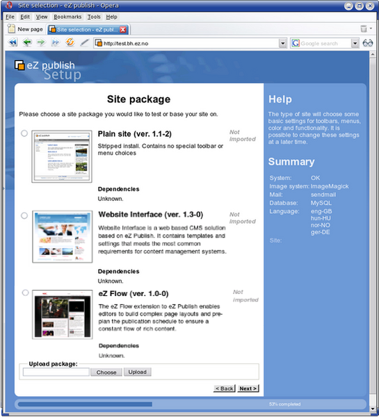 Step 7: Site selection