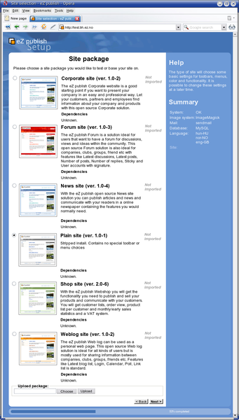 Step 7: Site selection