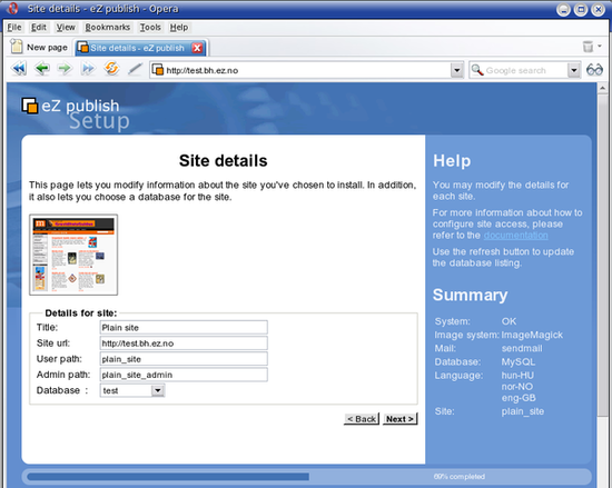 Setup wizard - step 9