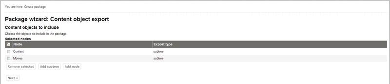 Content Objects to Include