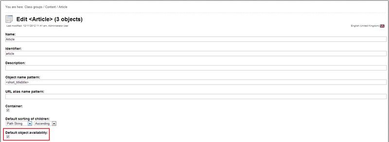 Default Object Availability