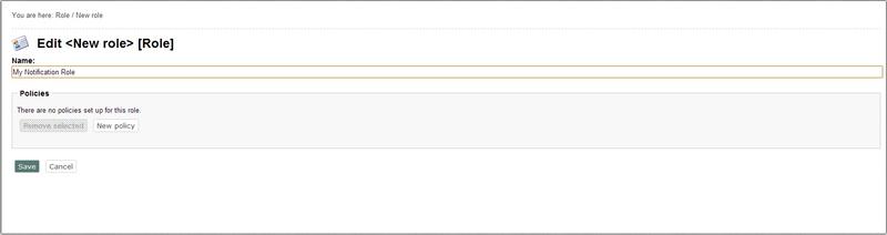 Notification Role