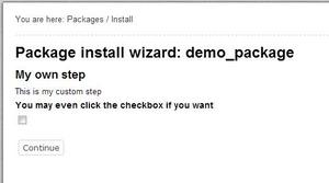 Package Custom Step
