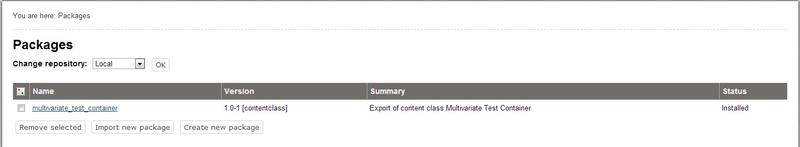 Package Interface
