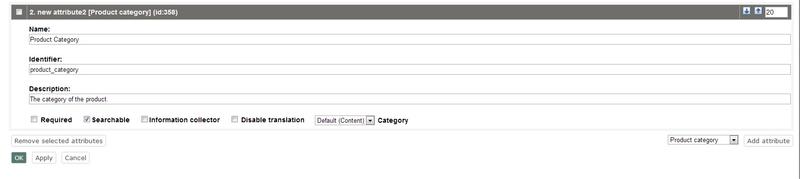 Product Category Attribute